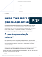 Ginecologia Natural - Por Que Adotá-La em Consultório