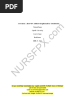 Nurs FPX 4010 Assessment 2 Interview and Interdisciplinary Issue Identification