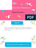 Diapositivas Actuaciones Procesales