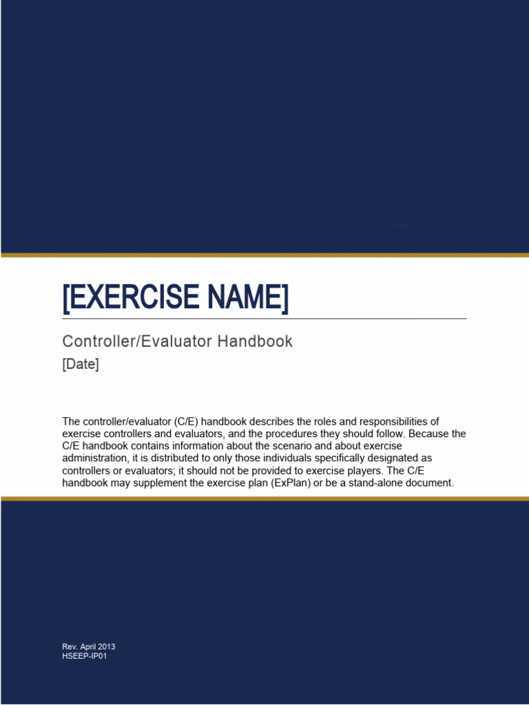 Controller/Evaluator Handbook Overview | PDF | Simulation | Emergency