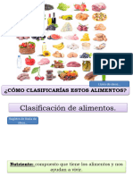 Clase 3. Clasificación de Alimentos y Dieta Balanceada. PPT Más Guía.