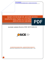 Bases Estándar de Adjudicación Simplificada para La Contratación de Servicios en General