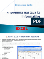 Excel - Prezentacija
