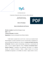 Informe Psicológico Samuel David