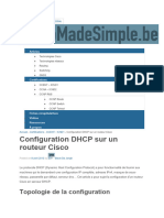 Configuration DHCP Sur Un Routeur Cisco CISCOMADESIMPLE