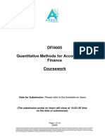Quantitative Methods in Accounting and Finance - DFI4005