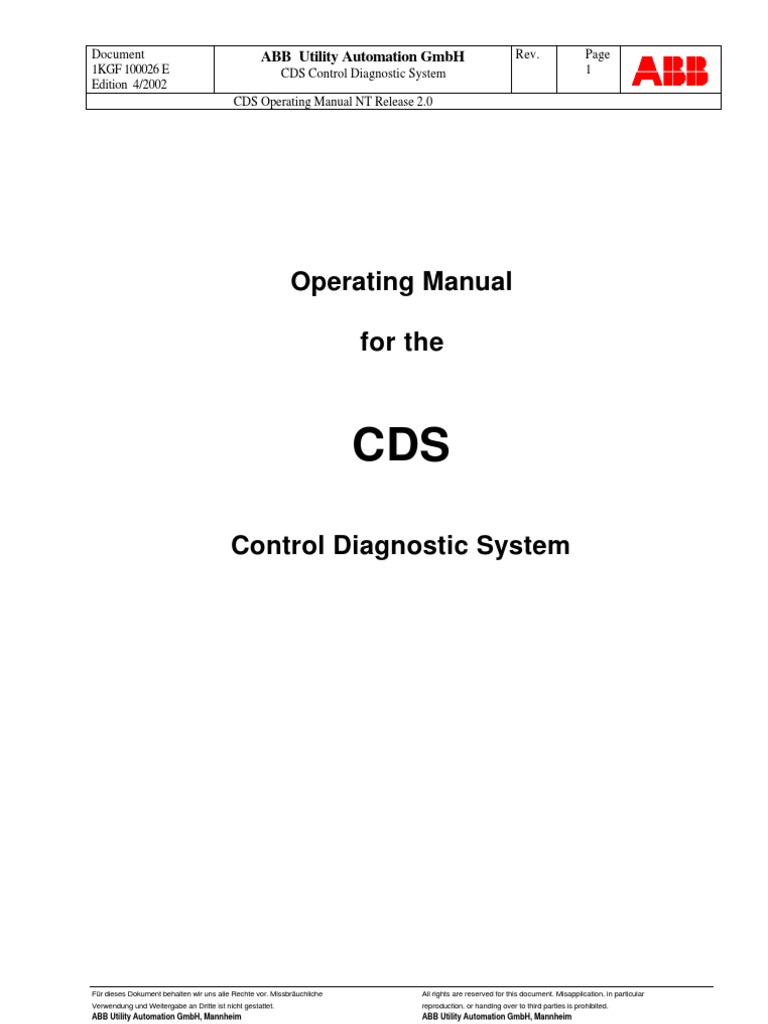 CDS Operating Manual | PDF | Button (Computing) | Icon (Computing)