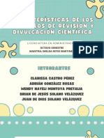 Características de Los Artículos de Revisión y Divulgación Científica