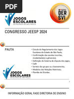 Calendário JEESP/2026 Jogos Escolares Do Estado de São Paulo | PDF ...