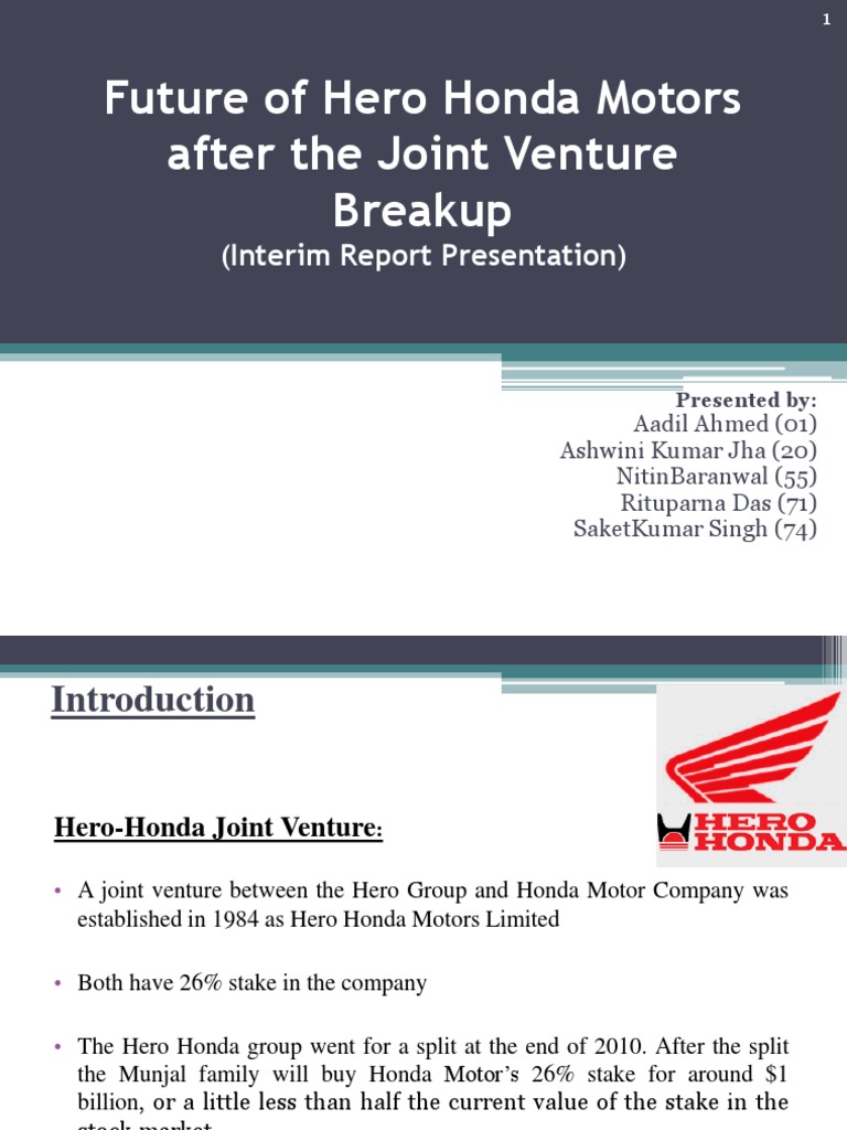 Capstone Interim Hero Honda Break Up PDF Private Equity Honda