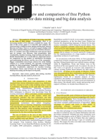 An Overview and Comparison of Free Python Libraries For Data Mining and Big Data Analysis