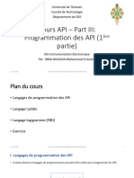 Cours API Part III - Programmation Des API - 01