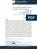 Mediación y Resolución de Conflictos Tendencias Investigativas