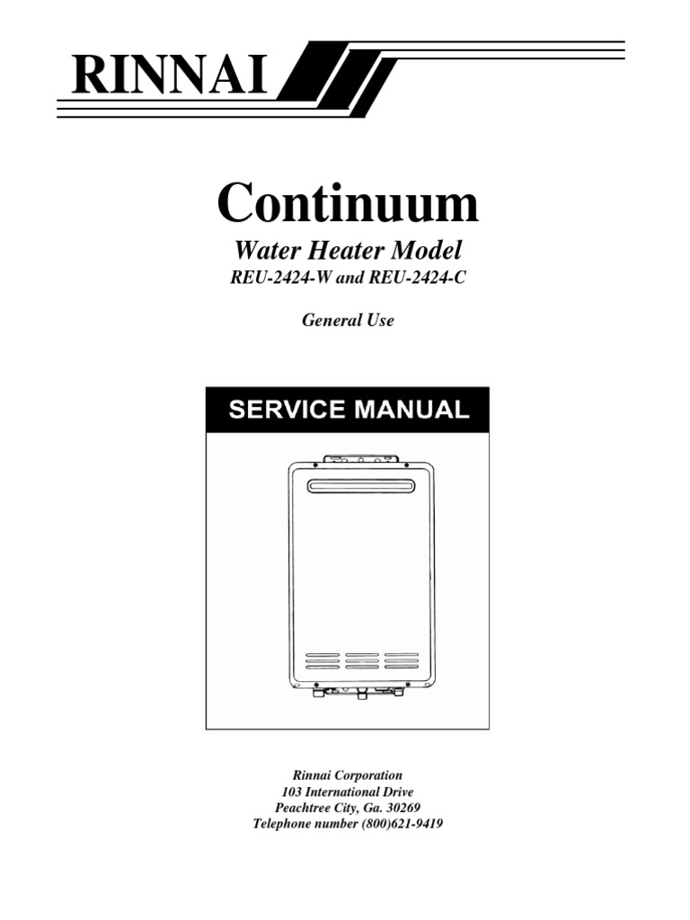 Rinnai-waterheater | PDF | Water Heating | Fuse (Electrical)
