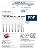 9º Ano Ab - Trabalho Bimestral de Inglês