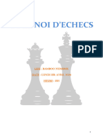 Programme Tournoi D'échecs 1er Avril 2024