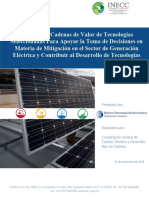 Valores Semarnat 2016 Cadenas de Valor Generacion Energia Electrica