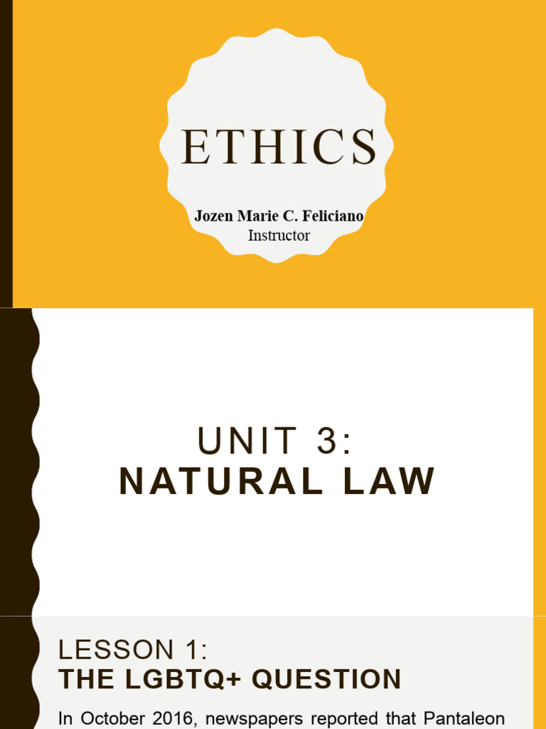 Ethics 7 Pdf Thomas Aquinas Natural Law