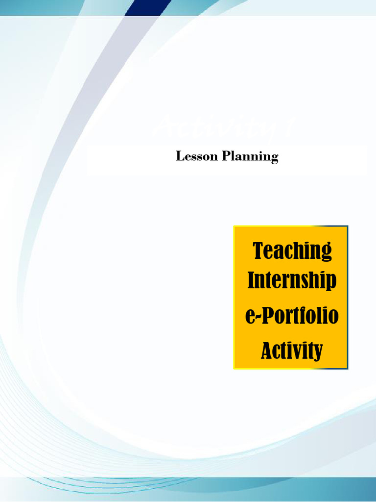 Tailored Lesson Planning for Interns | PDF | Lesson Plan | Teachers