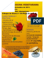 Cartel Curso de Cocina Veg. 26 de Nov. 2011