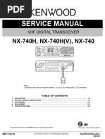 Service Manual: NX-740H, NX-740H (V), NX-740