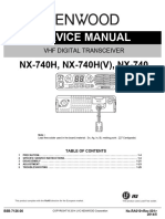 Service Manual: NX-740H, NX-740H (V), NX-740