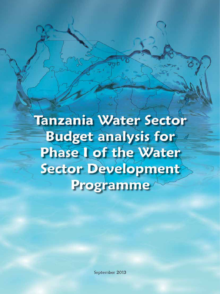 Tanzania Water Sector Budget Analysis For Phase 1 of The Water Sector ...