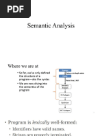 Semantic Analysis, Scope