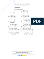 Exercise 2 Applications of Determinants and Matrices