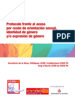 Protocolo Frente Al Acoso Por Razón de Orientación Sexual, Identidad de Género Y/o Expresión de Género