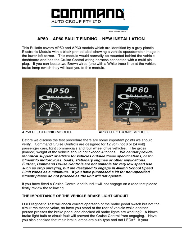 Ap50-Ap60 Fault Finding - New Installation | PDF | Switch | Manual ...