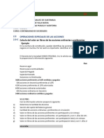 Ejercicio de Repaso 13-4-2024: 2.3 Operaciones Especiales de Las Acciones 2.3-C