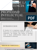 DERECHO DE LA COMPETENCIA Y DE LA PRÓPIEDAD INTELECTUAL