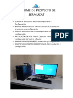 Informe de Instlacion de Red Sermucat