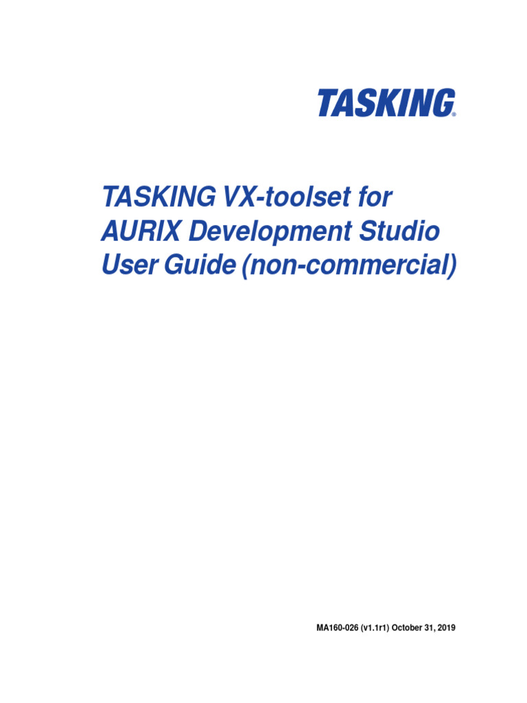 Infineon Vx Toolset For Ads User Guide Limited Software V01 00 En Pdf
