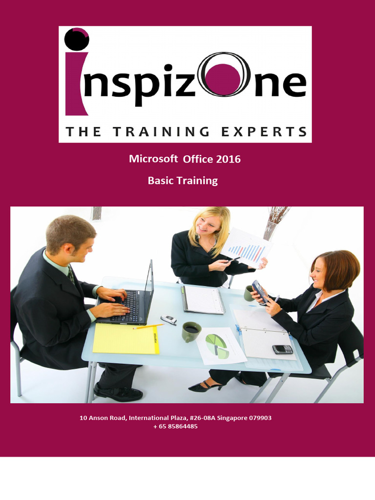 Microsoft Office 2016 Basic Training Guide | PDF | Microsoft Excel ...