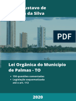 Ebook Lei Organica Do Municipio de Palmas To para Concursos Publicos