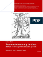 Trauma Abdominal y de Torax-Relato Oficial 31 Congreso de Cirugia de Cordoba