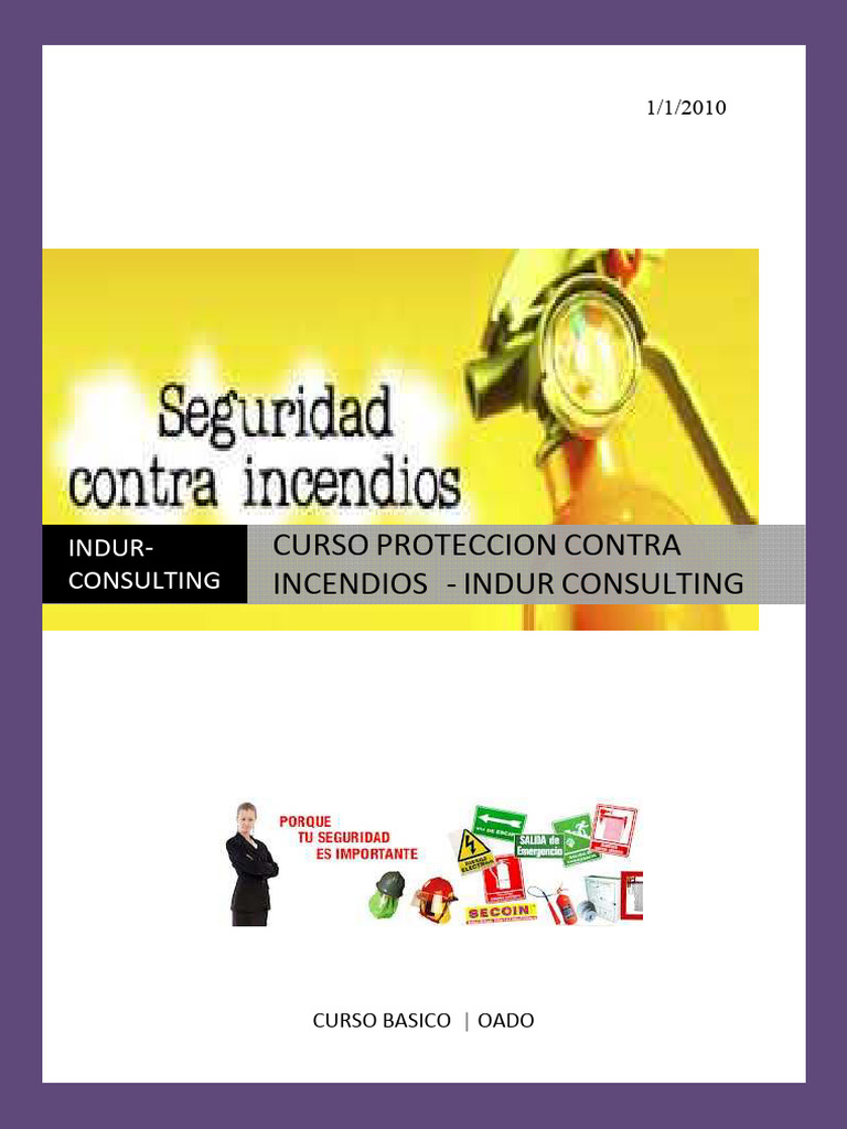 Curso Básico de Protección Contra Incendios | PDF | Combustión | Redox