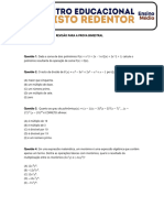 Revisão para A Prova Bimestral