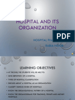 Hospital and Its Organization New