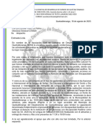 Solicitud de Apoyo de Alimentos Del Conadi