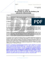 PREV-11-53 Decreto #538-75 Docentes de Escuelas en Áreas de Frontera y de Educación Diferenciada