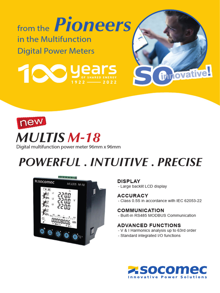 Datasheet-Socomec Multis M-18 2023 | PDF | Alternating Current | Power ...