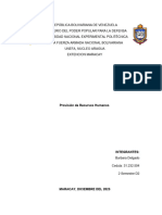 Resumen de Provisión de Recursos Humanos - Barbara Delgado