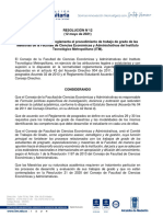 Resolución n°12 - Por la cual se reglamenta el procedimiento de trabajos de grado de Maestrías