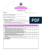 COT Beginning Set 3 Rating Sheet