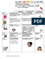 1º ANO - ROTEIRO SEMANAL - 19 A 23-02-2024 - MARCYA FILIZOLA