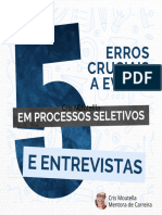 5 Erros para Evitar em Processos Seletivos e Entrevistas