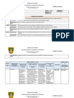 PLAN de AULA de XX Quinto Religion